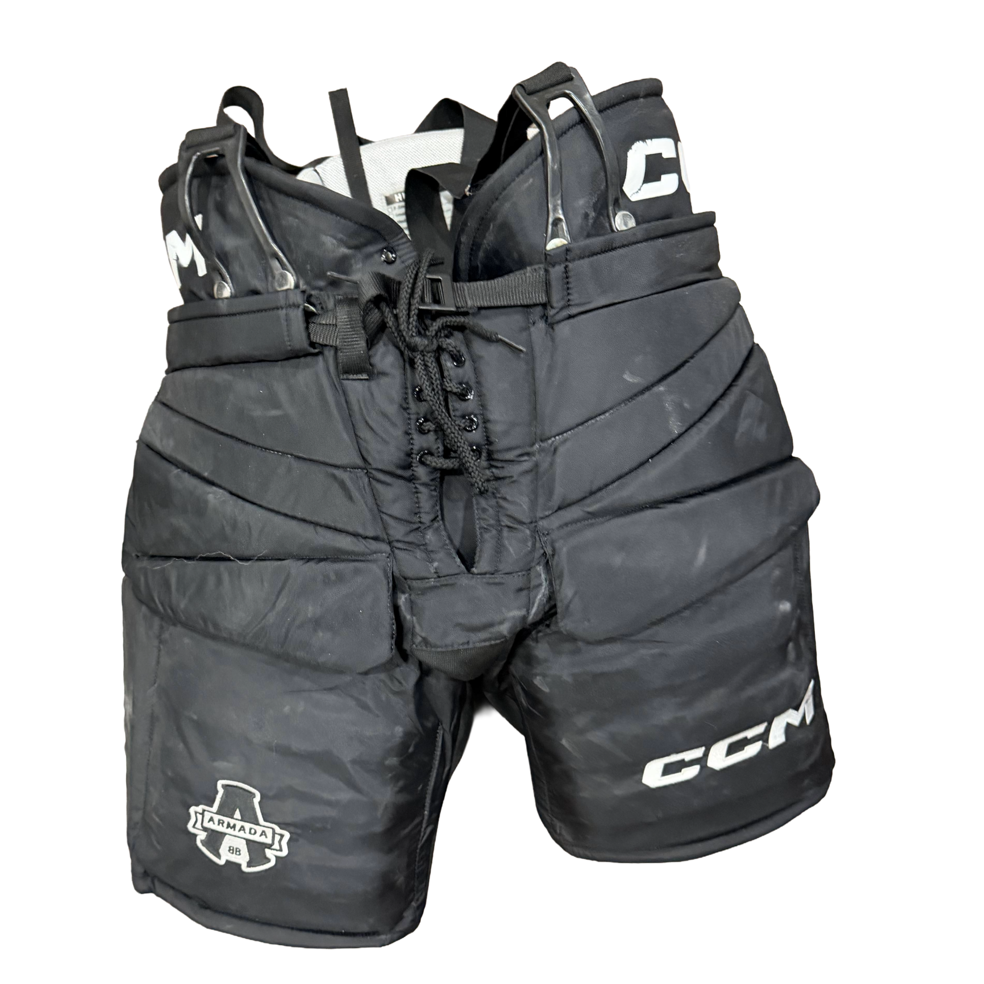 CCM HPG12A X-LARGE BLACK + WHITE STRIPE (USED)