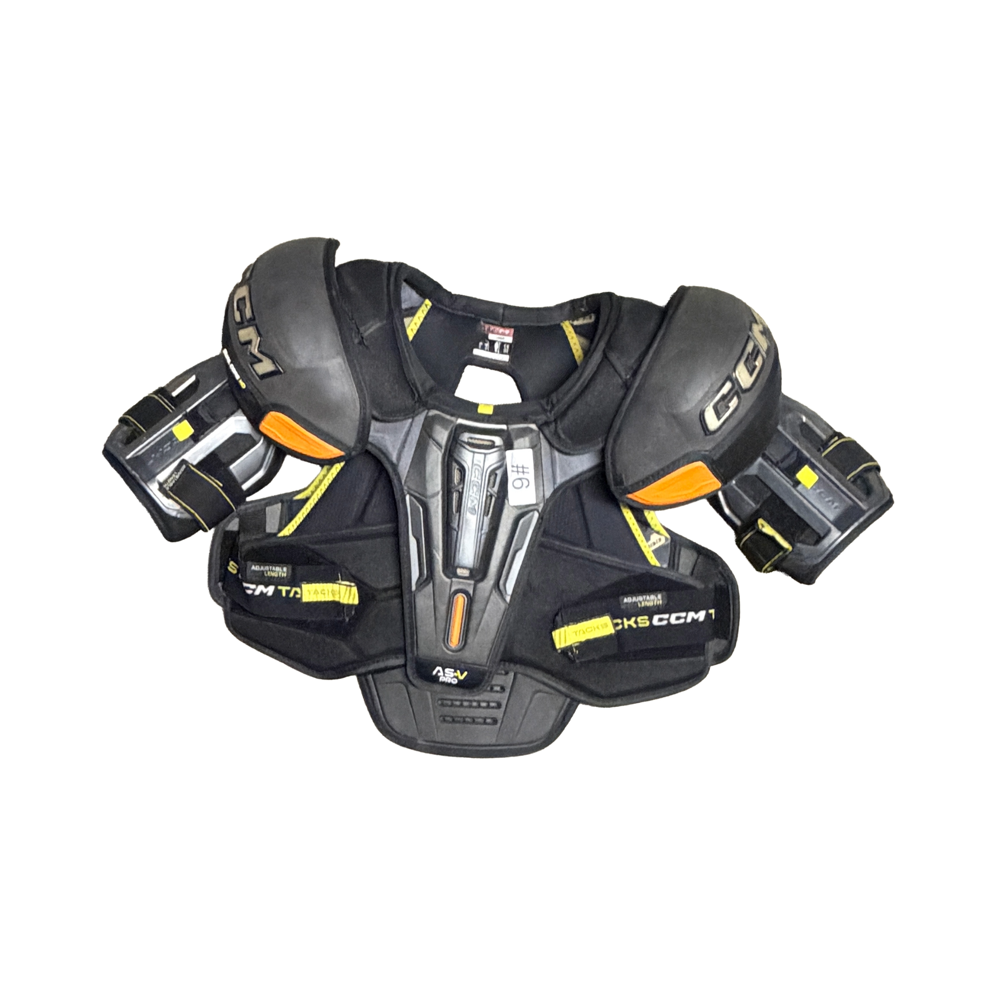 CCM TACKS AS-V PRO SHOULDER PADS LARGE (USED)