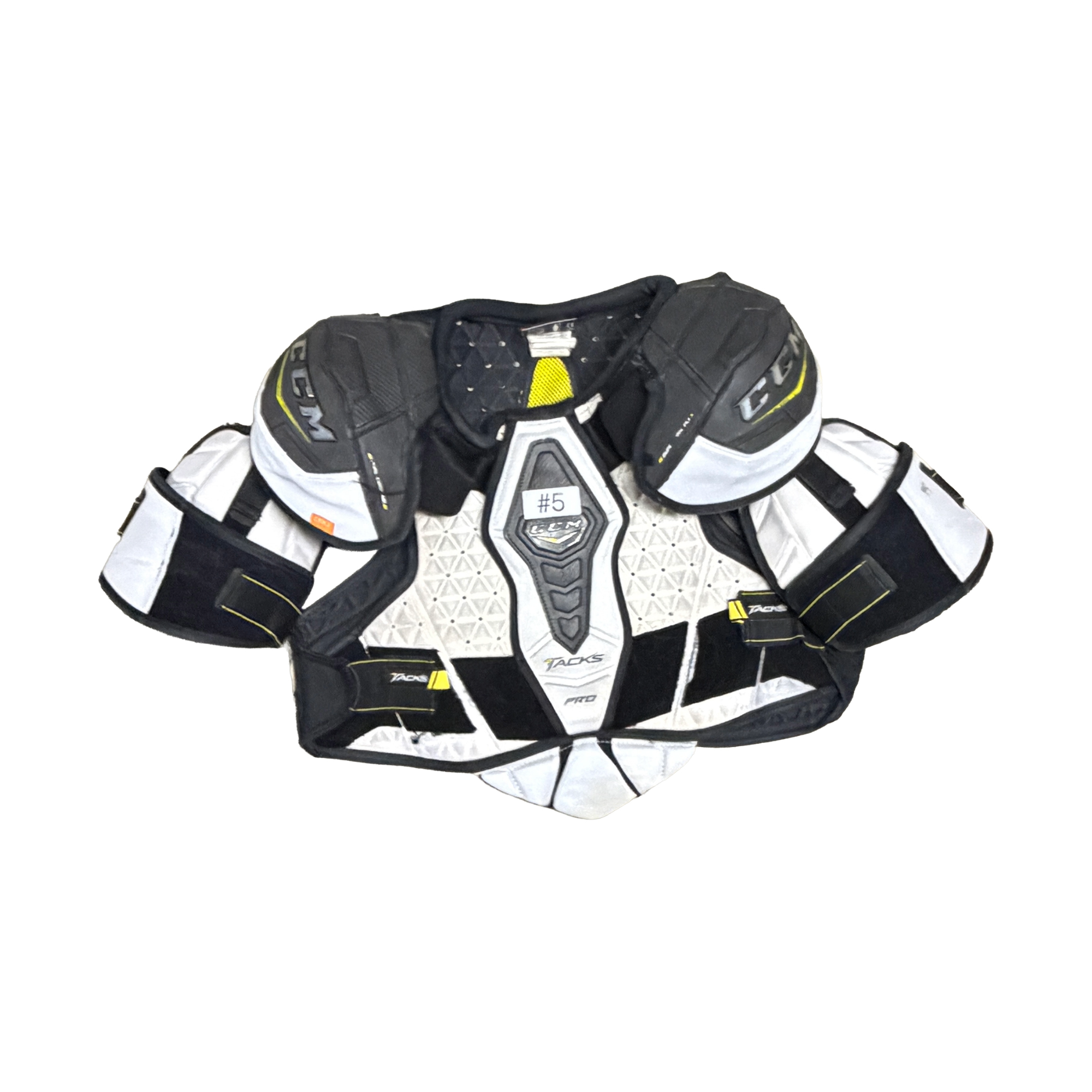 CCM TACKS PRO SHOULDER PADS LARGE (USED)