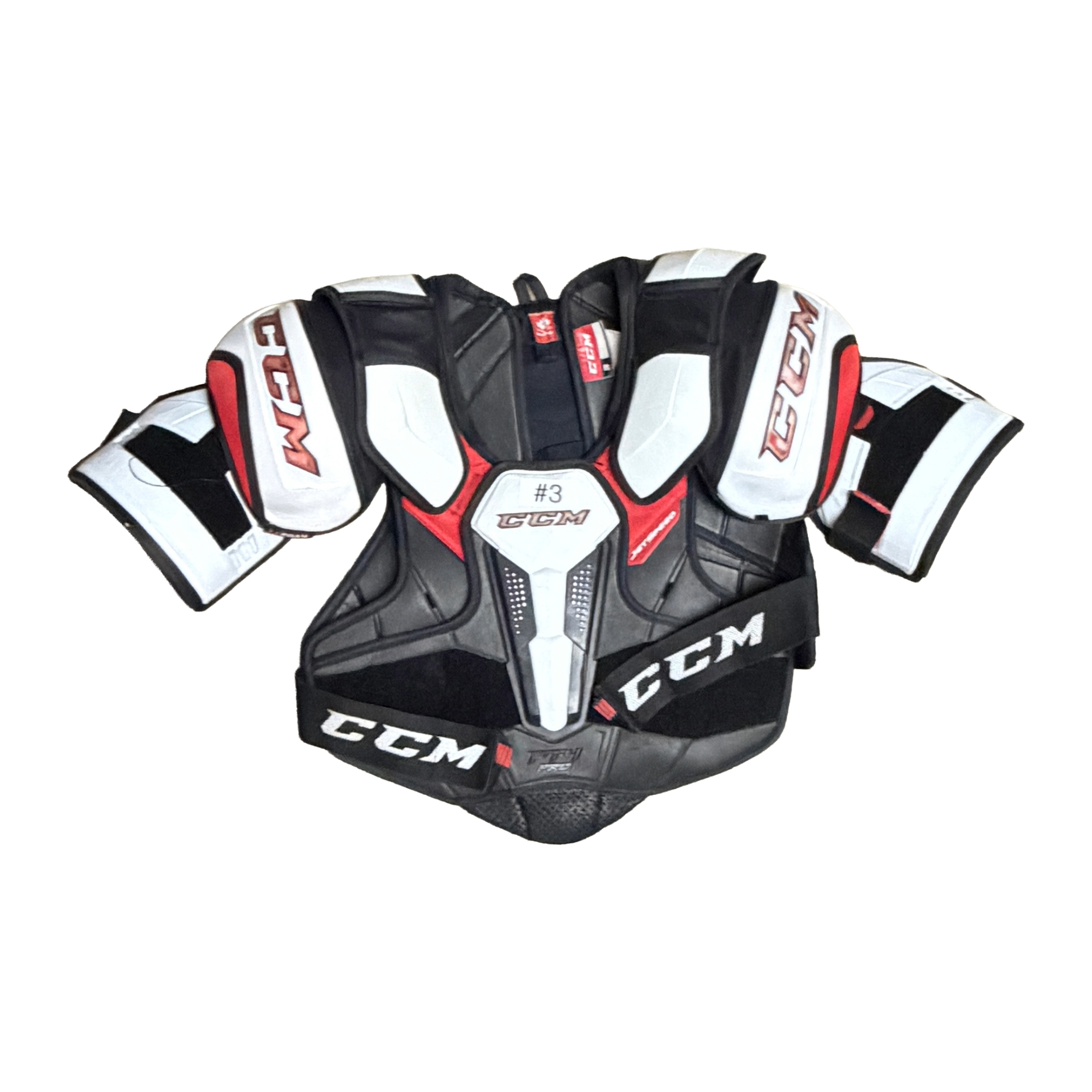 CCM JETSPEED FT4 SHOULDER PADS LARGE (USED)
