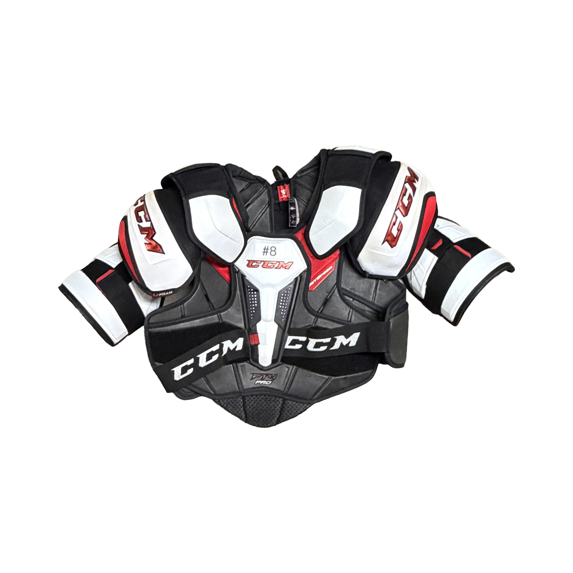 CCM JETSPEED FT4 SHOULDER PADS LARGE (USED)