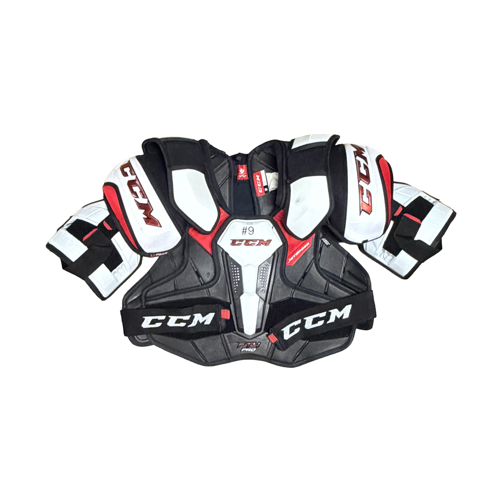 CCM JETSPEED FT4 SHOULDER PADS LARGE (USED)